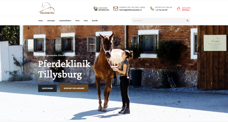 Pferdeklinik Tillysburg Homepage
