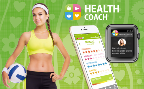 Spar Health Coach App für alle Smartphone Plattformen und für Apple Watch und Android Wear